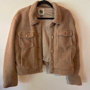 Crop Teddy Jacket
